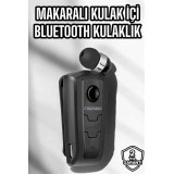 Makaralı Bluetooth Kulaklık Kulak İçi Android iOS Uyumlu Titreşimli