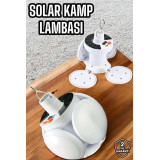 Kamp Lambası Işıldak Beyaz Işık Güneş Enerjili Solar Aydınlatma 5 Kana