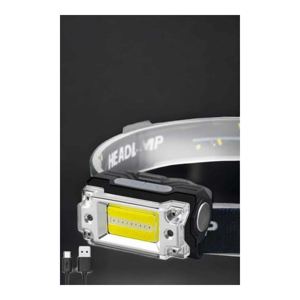 Kafa Lambası Led Fener Pratik Taşınabilir Ayarlanabilir USB Şarjlı