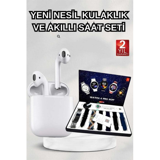 2025 Model Akıllı Saat ve 2.Nesil TWS Bluetooth Kulaklık Yüksek Ses Ka