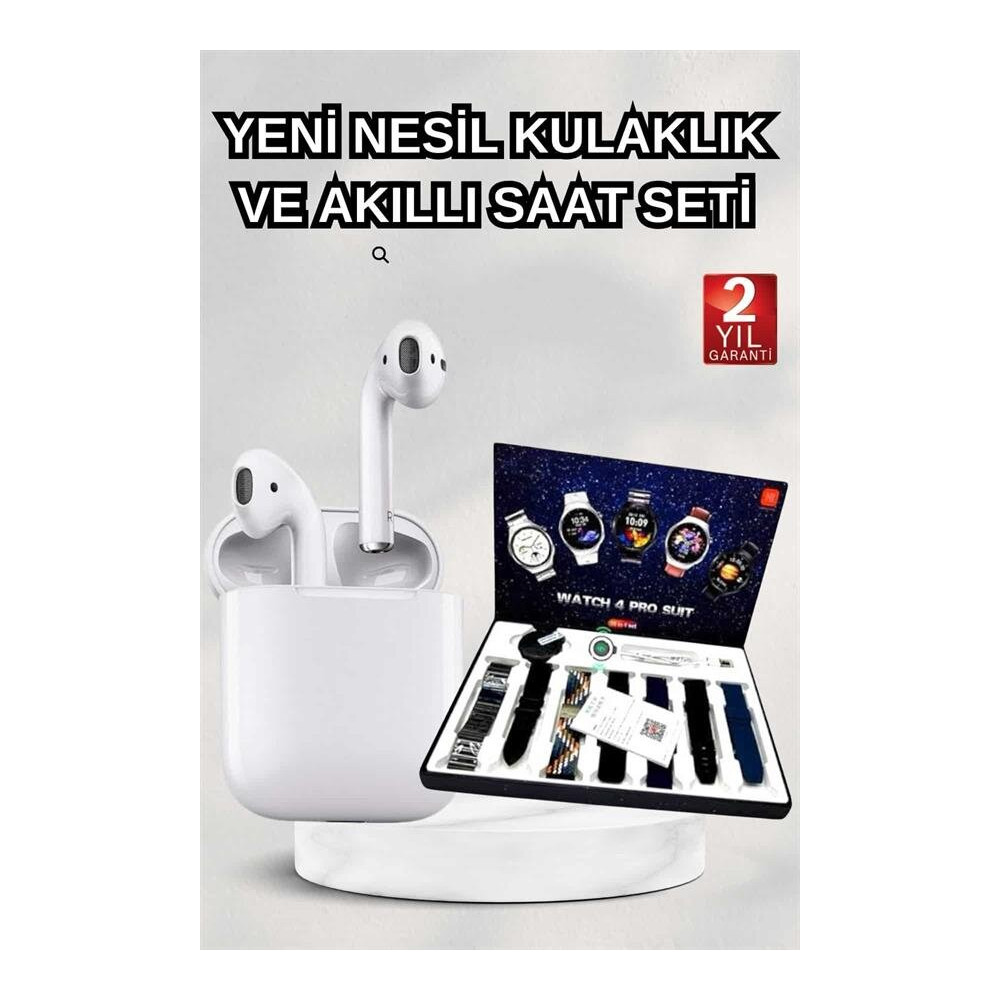 2025 Model Akıllı Saat ve 2.Nesil TWS Bluetooth Kulaklık Yüksek Ses Ka