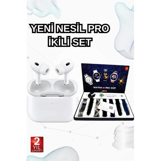 2025 Model Akıllı Saat ve Yeni Nesil Pro Bluetooth Kulaklık ANC Özelli