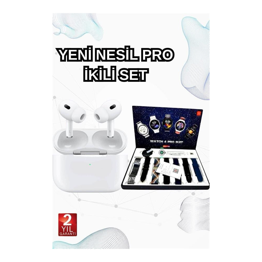2025 Model Akıllı Saat ve Yeni Nesil Pro Bluetooth Kulaklık ANC Özelli