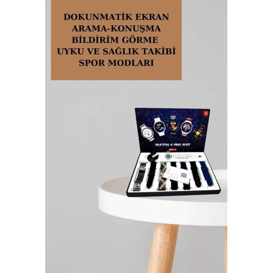 Powerbank Aynalı Bluetooth Kulaklık Ve Akıllı Saat Seti ANC Özelliği D