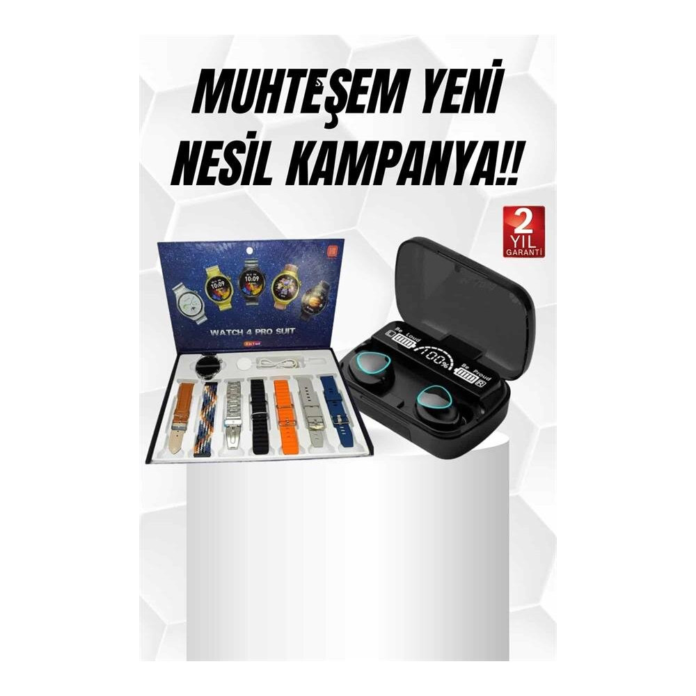 Ucuz Kaliteli Yeni Nesil 7 Kordonlu Akıllı Saat ve Kablosuz Bluetooth 