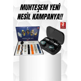 Ucuz Kaliteli Yeni Nesil 7 Kordonlu Akıllı Saat ve Kablosuz Bluetooth 