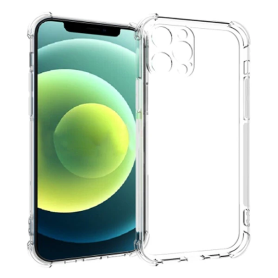 İPhone 12 Pro Max 6.7 Anti-Drop Silikon Kılıf Kamera Korumalı Şeffaf S