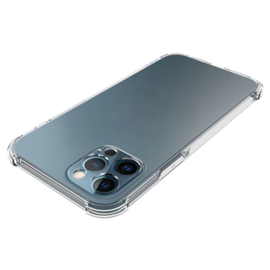 İPhone 12 Pro Max 6.7 Anti-Drop Silikon Kılıf Kamera Korumalı Şeffaf S