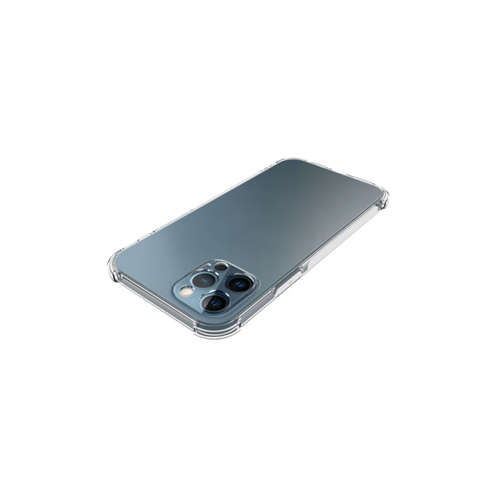 İPhone 12 Pro Max 6.7 Anti-Drop Silikon Kılıf Kamera Korumalı Şeffaf S