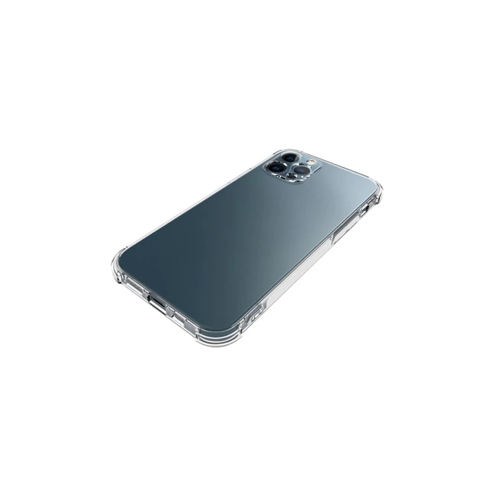 İPhone 12 Pro Max 6.7 Anti-Drop Silikon Kılıf Kamera Korumalı Şeffaf S
