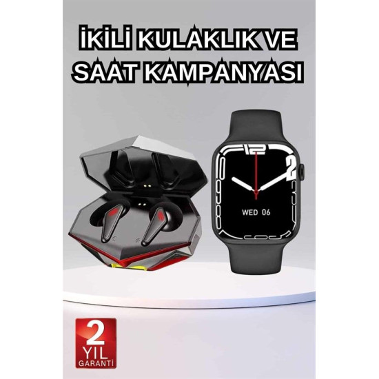 İkili Set Dev Kampanya Ucuz Kulaklık Ucuz Akıllı Saat Gürültü Önleyici