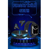Yeni Nesil Akıllı Saat ve Kablosuz Kulaklık Kampanyası İkili Set Bluet