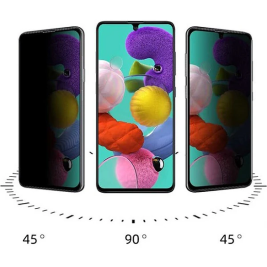 SM Galaxy S10 Lite 3D Full Privacy Gizlilik Tempered Cam Ekran Koruyuc