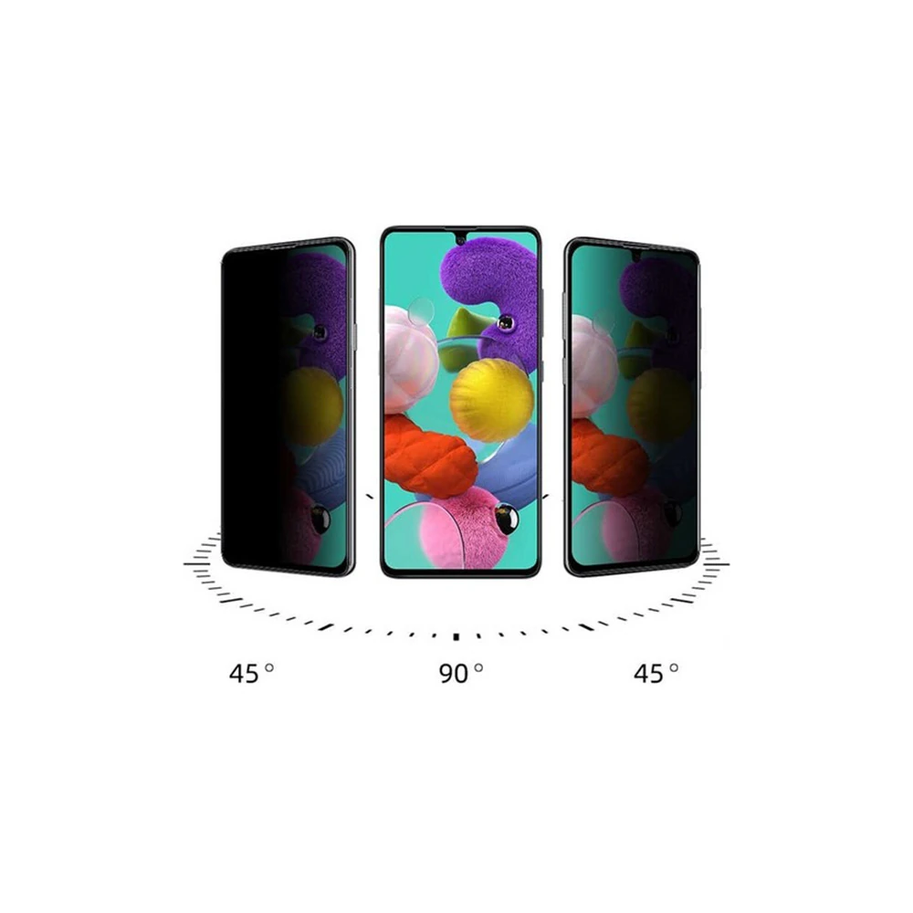 SM Galaxy S10 Lite 3D Full Privacy Gizlilik Tempered Cam Ekran Koruyuc