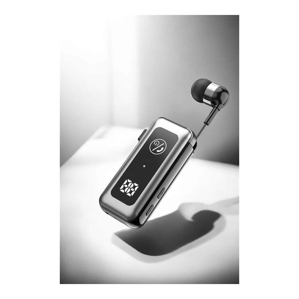 Kablolu Makaralı Bluetooth Kulaklık Uzun Pil Ömrü Dijital Göstergeli