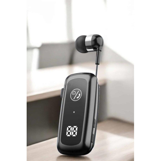 Kablolu Bluetooth Kulaklık Kulak İçi Stereo Mikrofonlu Dijital Gösterg