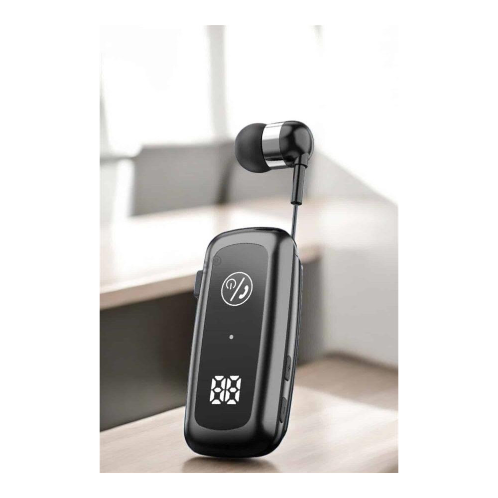 Kablolu Bluetooth Kulaklık Kulak İçi Stereo Mikrofonlu Dijital Gösterg