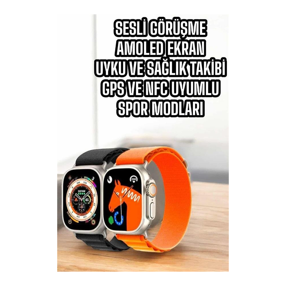 Akıllı Saat Uyku ve Spor Takibi Yeni Nesil Bluetooth Bağlantılı Amoled