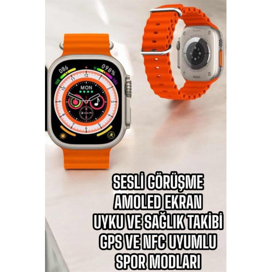 Yeni Nesil Akıllı Saat Nabız Ölçer Sağlık Ölçer ve Kalori Ölçer Uyku T
