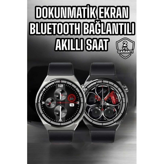Akıllı Saat Dokunmatik Ekran Sesli Görüşme ve Bildirim Görme Sağlık Ta