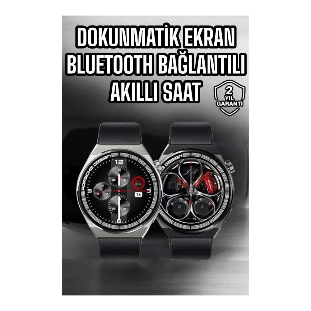 Akıllı Saat Dokunmatik Ekran Sesli Görüşme ve Bildirim Görme Sağlık Ta