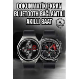 Akıllı Saat Dokunmatik Ekran Sesli Görüşme ve Bildirim Görme Sağlık Ta
