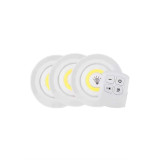 Led Lamba 3'lü Uzaktan Kumandalı Yapışkanlı