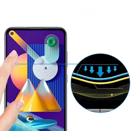 ALLY SM Galaxy M11 Full Glue Tempered Cam Ekran Koruyucu