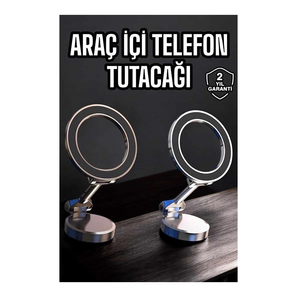 Yeni Nesil Araç İçi Mıknatıslı Telefon Tutacağı Tüm Telefonlara Uyumlu