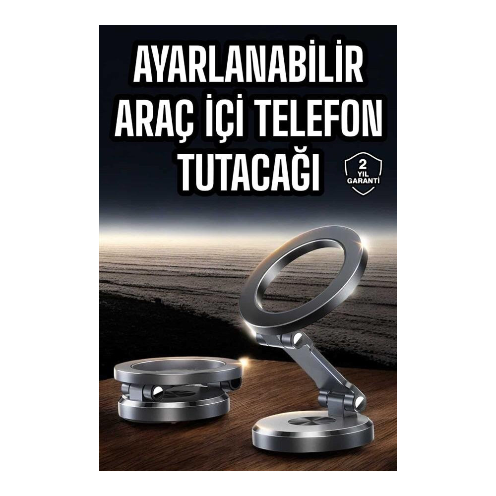 Araç İçi Telefon Tutacağı Manyetik Tasarım Ayarlanabilir