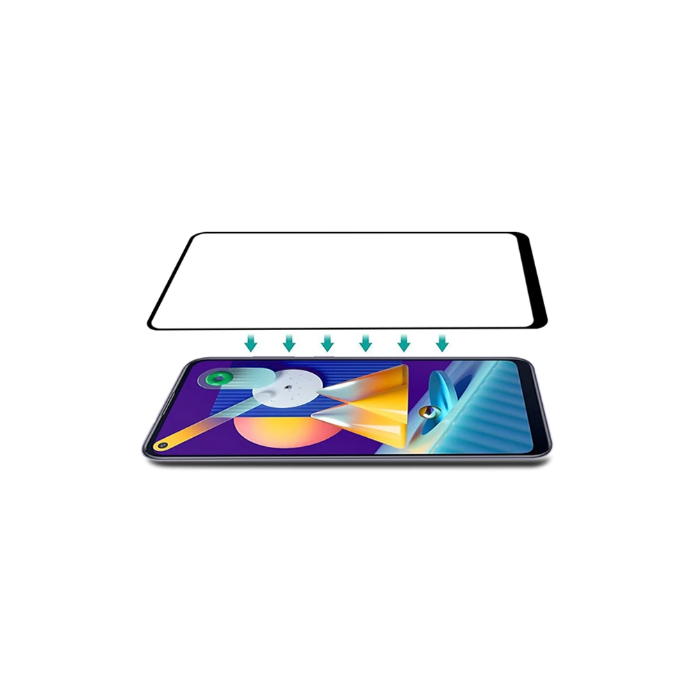 ALLY SM Galaxy M11 Full Glue Tempered Cam Ekran Koruyucu