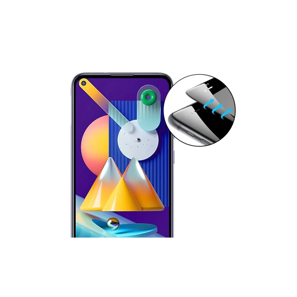 ALLY SM Galaxy M11 Full Glue Tempered Cam Ekran Koruyucu