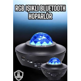 Masa ve Gece Lambası Renkli Projektör Işıklı Disko Topu Bluetooth Hopa
