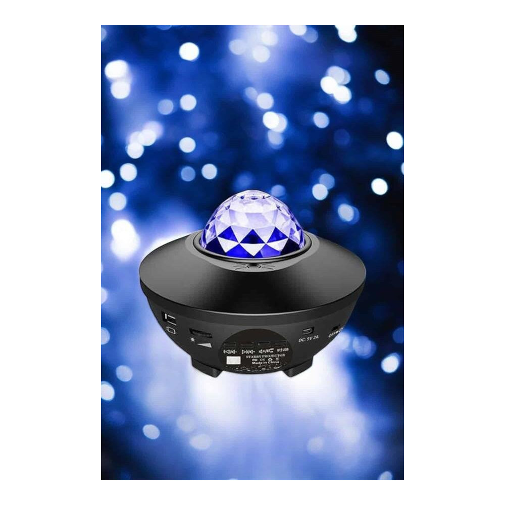 Çocuklara Özel Şarjlı Bluetooth Hoparlör Parti Led Lambası Yıldızlı Pr
