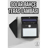 Güneş Enerjili Bahçe Lambası Solar Gece Aydınlatma Sensörlü Lamba