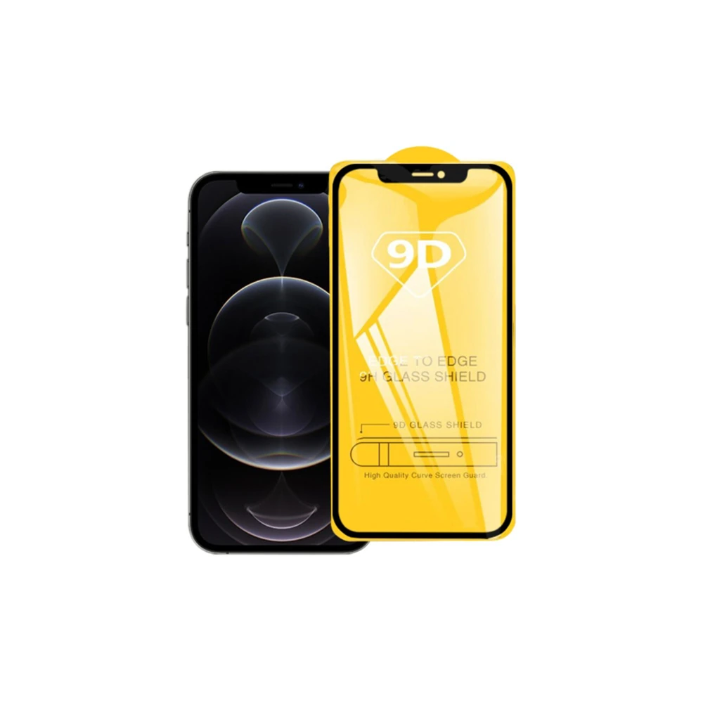 ALLY İPhone 12/12 Pro 6.1 9D Full Glue Tempered Cam Ekran Koruyucu