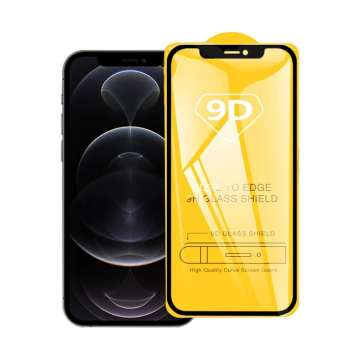 ALLY İPhone 12/12 Pro 6.1 9D Full Glue Tempered Cam Ekran Koruyucu