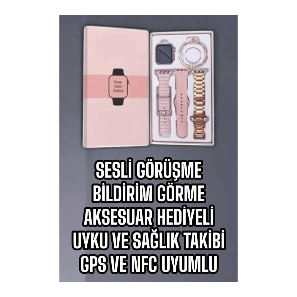 Akıllı Saat Bluetooth Bağlantılı Aksesuar Hediyeli GPS Takibi