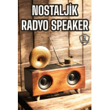 Bluetooth Nostalji Speaker Radyo Gramofon Ahşap Renk Vintage