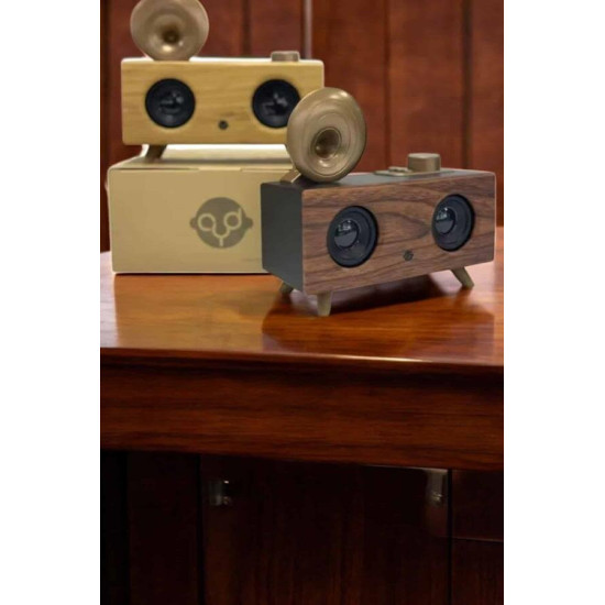 Bluetooth Nostalji Speaker Radyo Gramofon Ahşap Renk Vintage