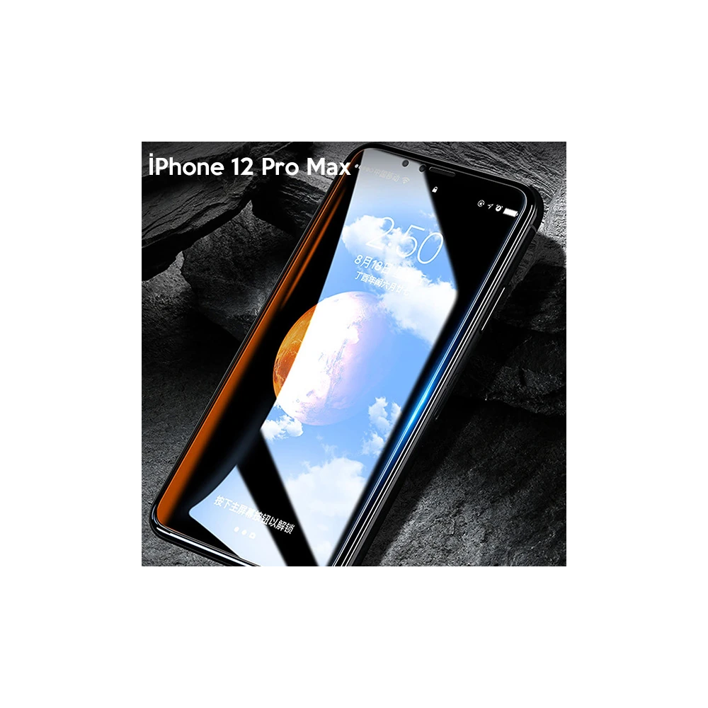 WK İPhone 12 Pro Max 6.7 Kingkong Curved Tempered Cam Ekran Koruyucu