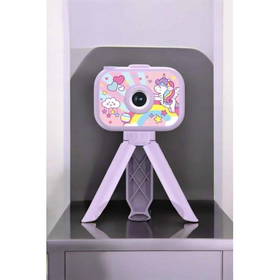 Çocuk Için Eğitici Video Kamera Ayaklı Mini Fotoğraf Makinesi