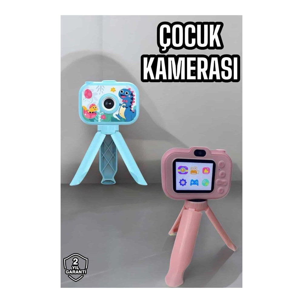 Çocuk Için Eğitici Video Kamera Ayaklı Mini Fotoğraf Makinesi
