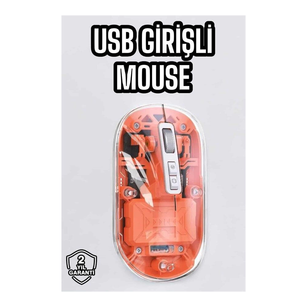 Sessiz Kablosuz USB Girişli Mouse Fare Yüksek Performanslı