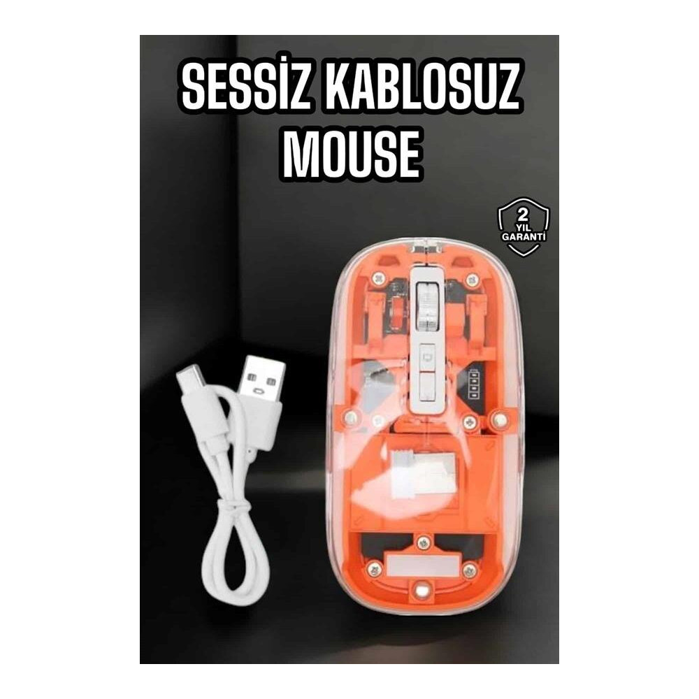 Bluetooth 5.0 & 2.4GHz Kablosuz Fare – 3 Cihaz Bağlantılı Hızlı Geçiş 