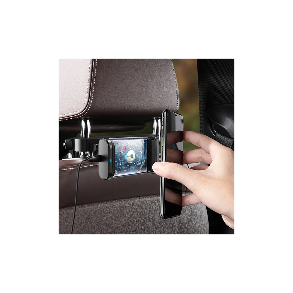 Baseus Arka Koltuk Kablosuz Telefon Tutucu Wireless 15W Hızlı Şarj Cih