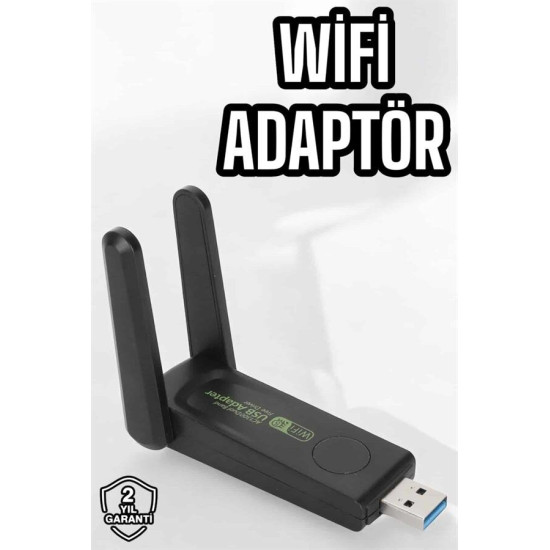 Dual Band USB WiFi Adaptör – 1200 Mbps Hız