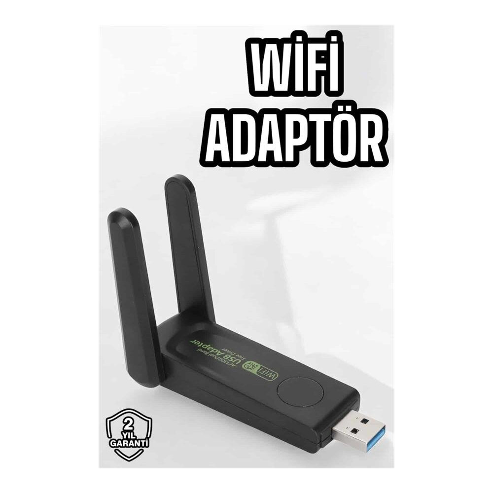 Dual Band USB WiFi Adaptör – 1200 Mbps Hız