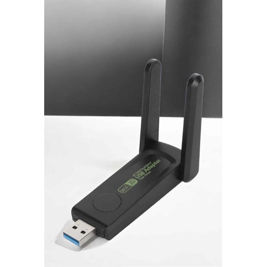 Wifi Adaptörü Bt5.0 Wifi 2'si Bir Arada Çift Bantlı Çift Anten