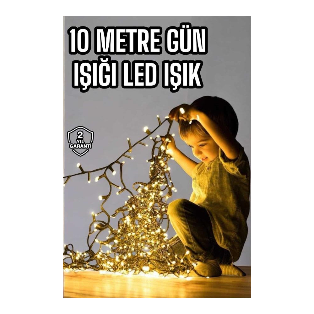10 Metre Şerit Led Gün Işığı Led Işık Süsleme Parti Malzemesi Konsept